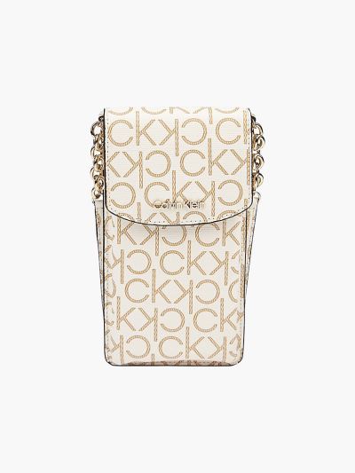 Calvin Klein Táskák & Kiegészítők HU750841 | Calvin Klein Bőr Női Crossbody Táska Bézs